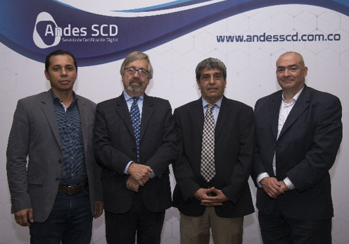 Oscar Zapa, Juan Botero, Jorge Nova y Carlos Muño
